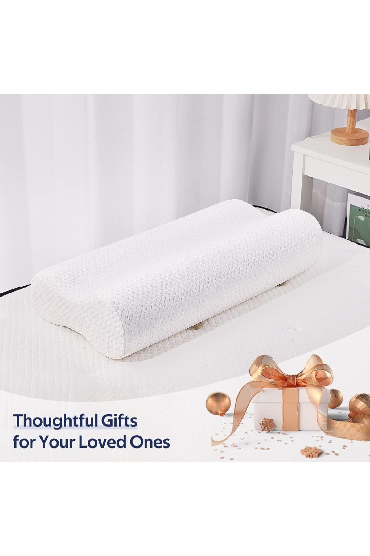 Ortopedik Visko Yastık 60x40 cm | Boyun Fıtığı Desteği