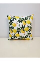 Limon Ağacı Desen Kırlent Kılıfı