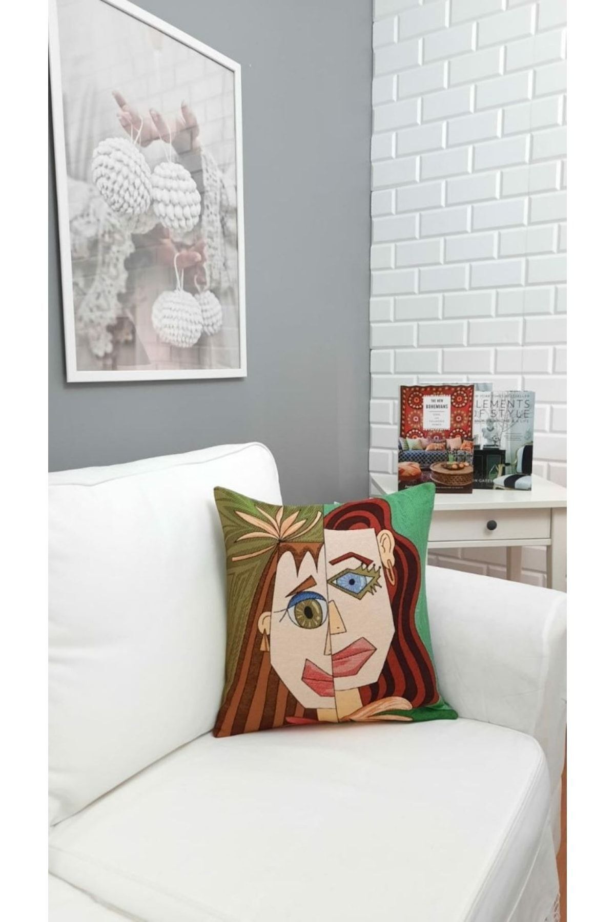 Dokuma Goblen Iki Surat Kırlent Kılıf