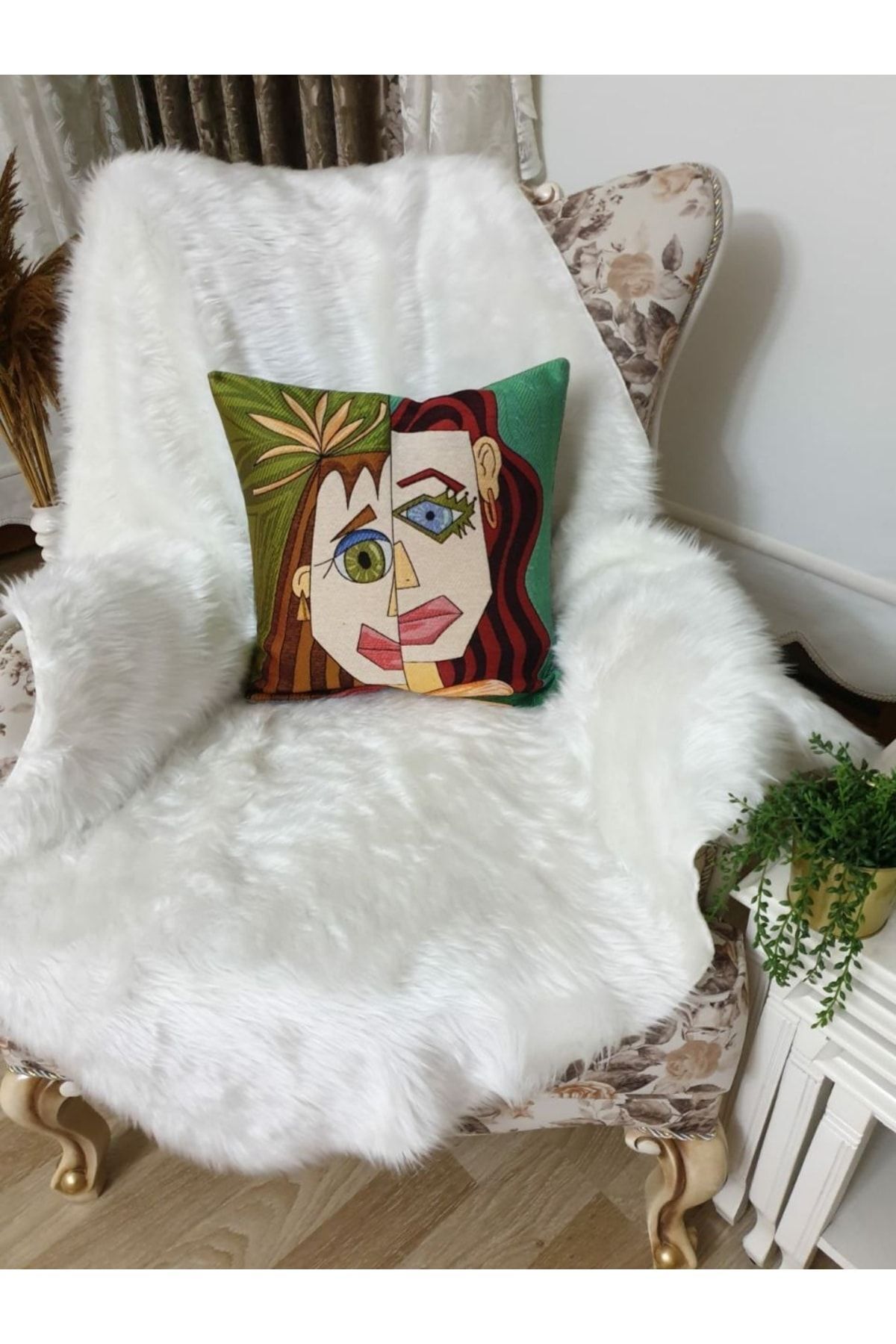 Dokuma Goblen Iki Surat Kırlent Kılıf