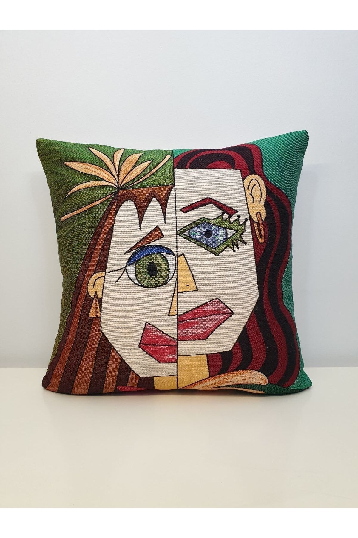 Dokuma Goblen Iki Surat Kırlent Kılıf