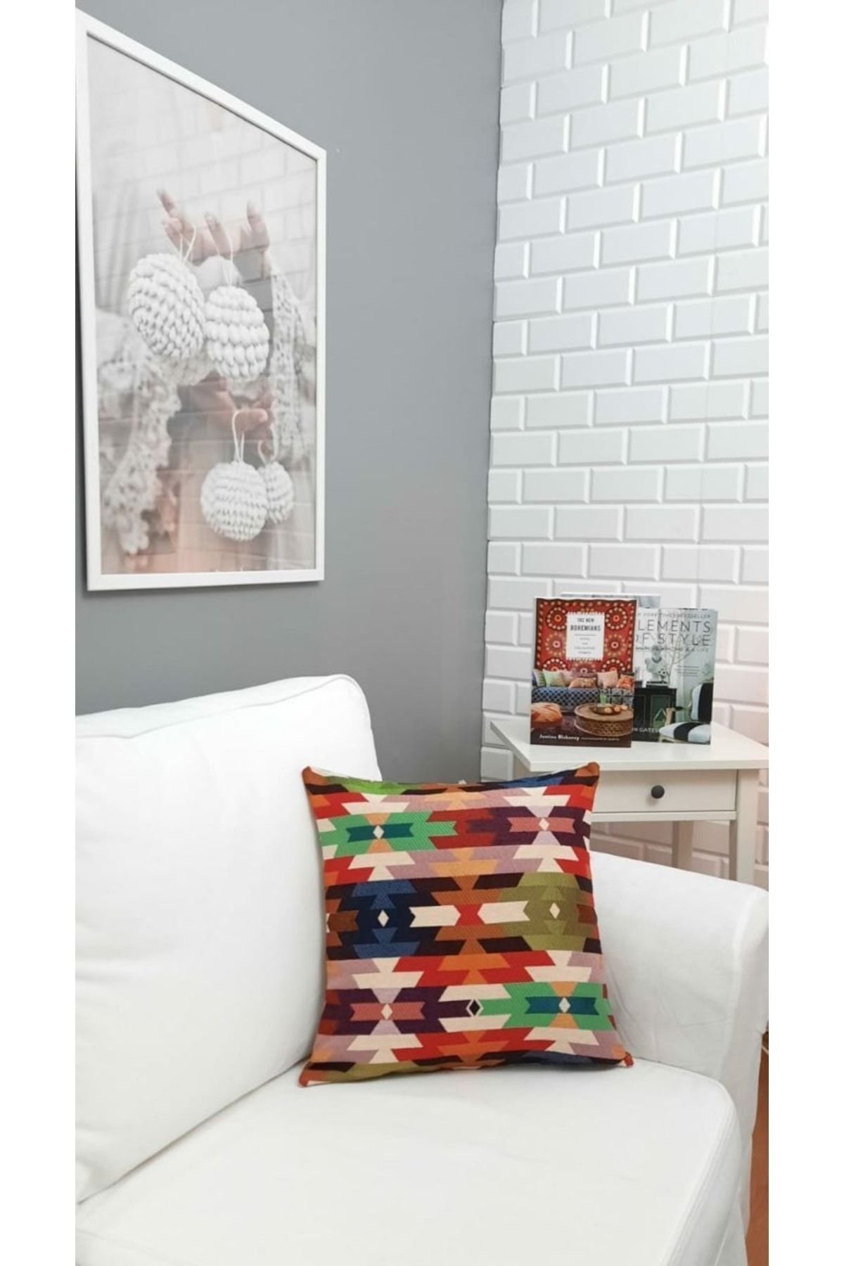 Goblen Kilim Desen Kırlent Kılıf