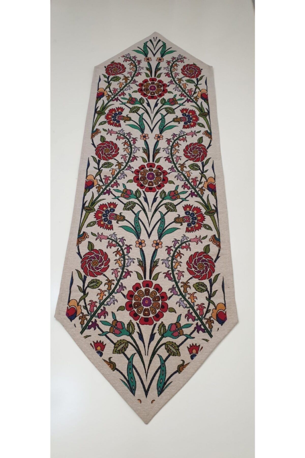 Karanfil Desen Goblen Dokuma Runner