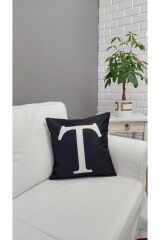 (t) Harfi Kırlent Kılıfı