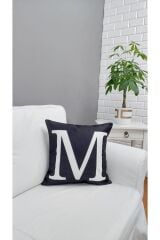 (m) Harfi Kırlent Kılıfı