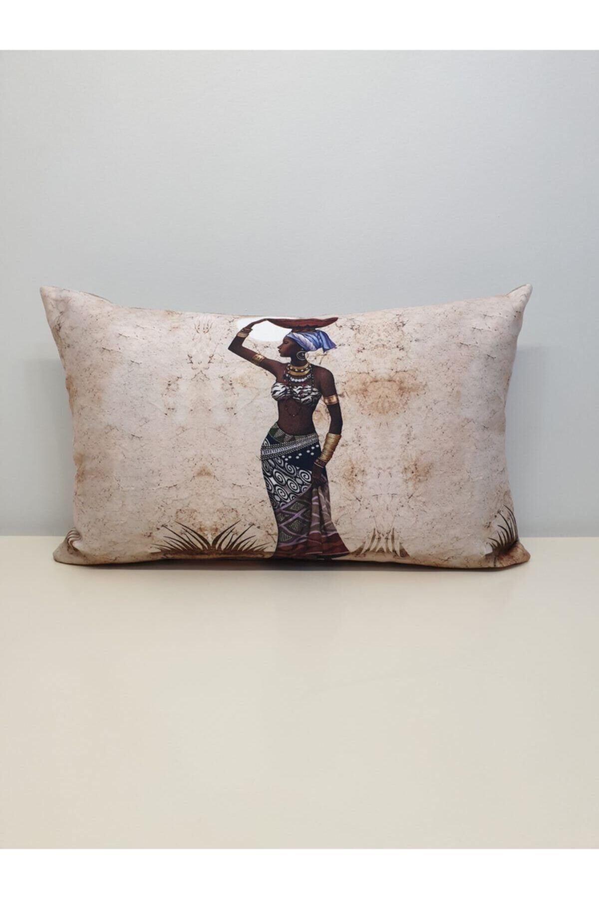 Afrikalı Kadın Desen Kombin Set