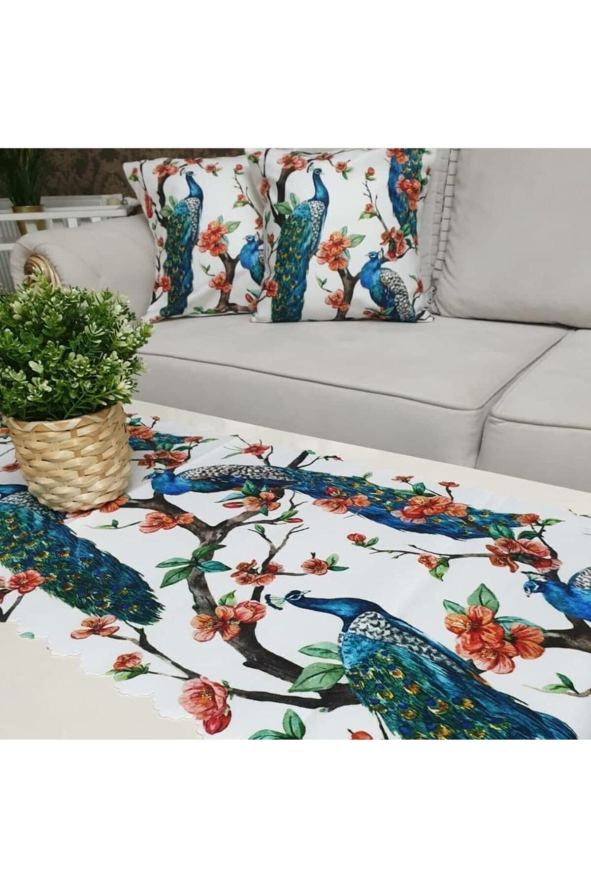 Tavuz Kuş Desen Kombin Set