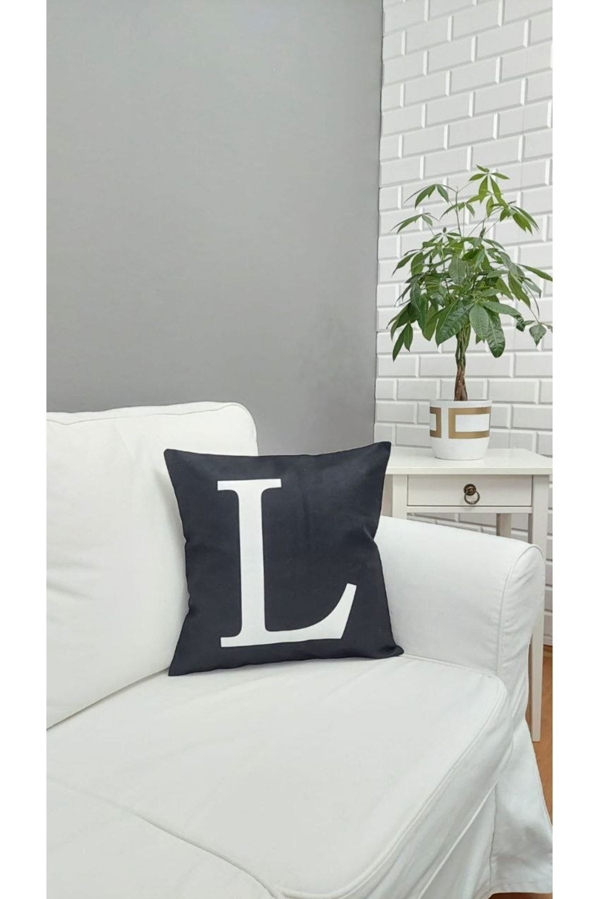 (l) Harfi Kırlent Kılıfı