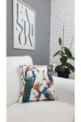 Tavuz Kuşu Desen Kırlent Kılıfı