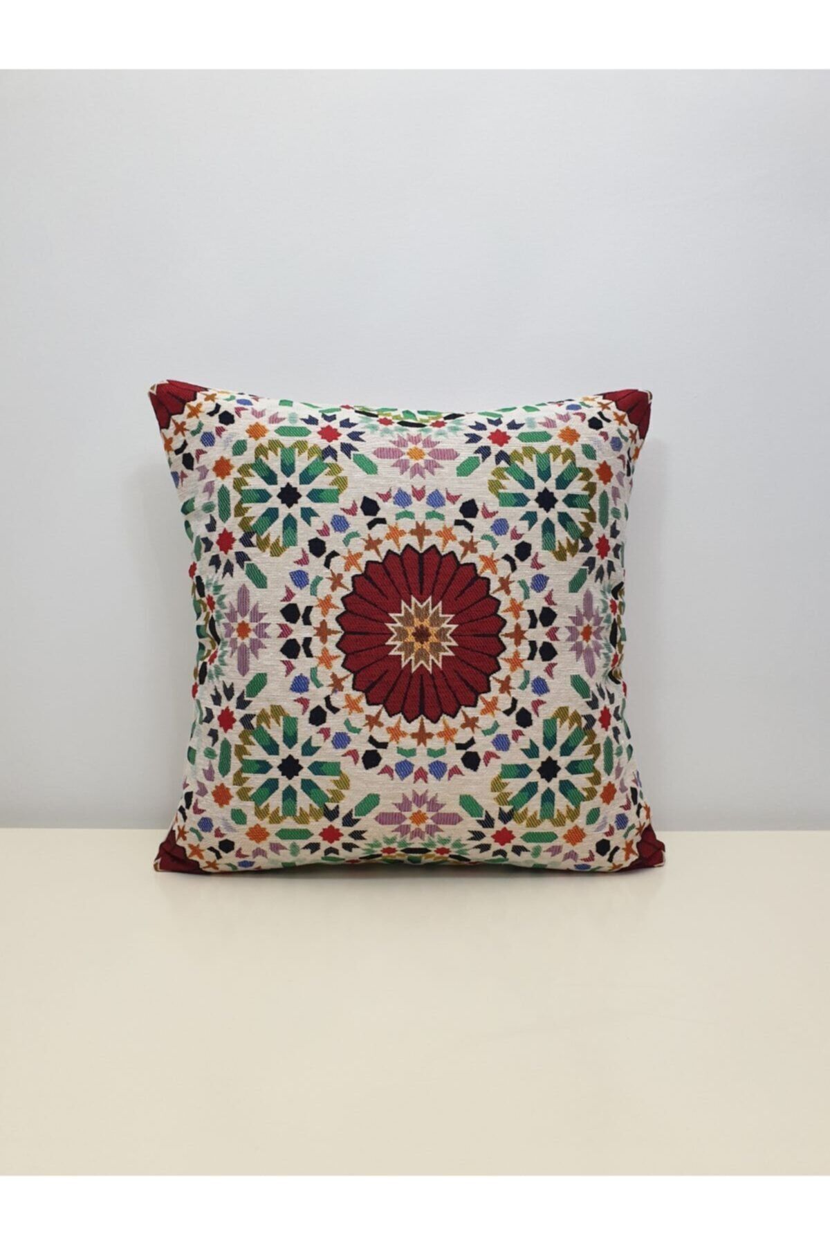 Lale Desen Goblen Dokuma Runner Ve Goblen Kılıf Set