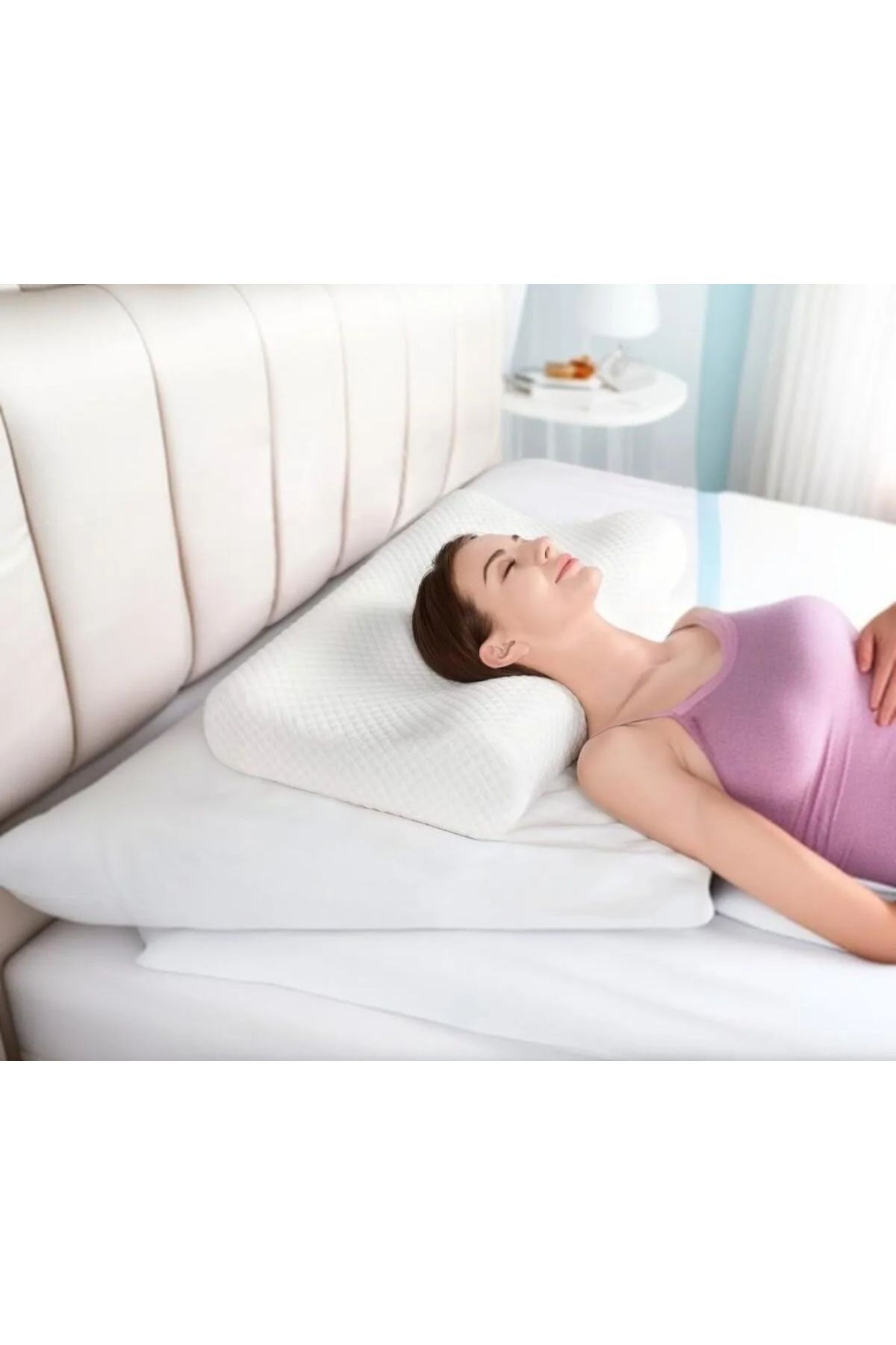 Ortopedik Visko Boyun Fıtık Yastığı | XL Destekli Uyku