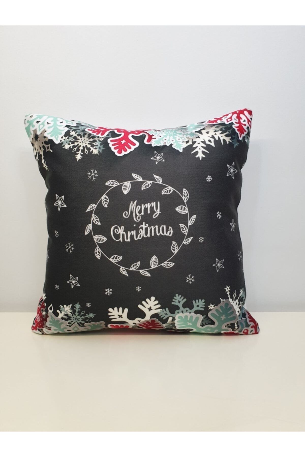 Yılbaşı Desen Kırlent Kılıfı