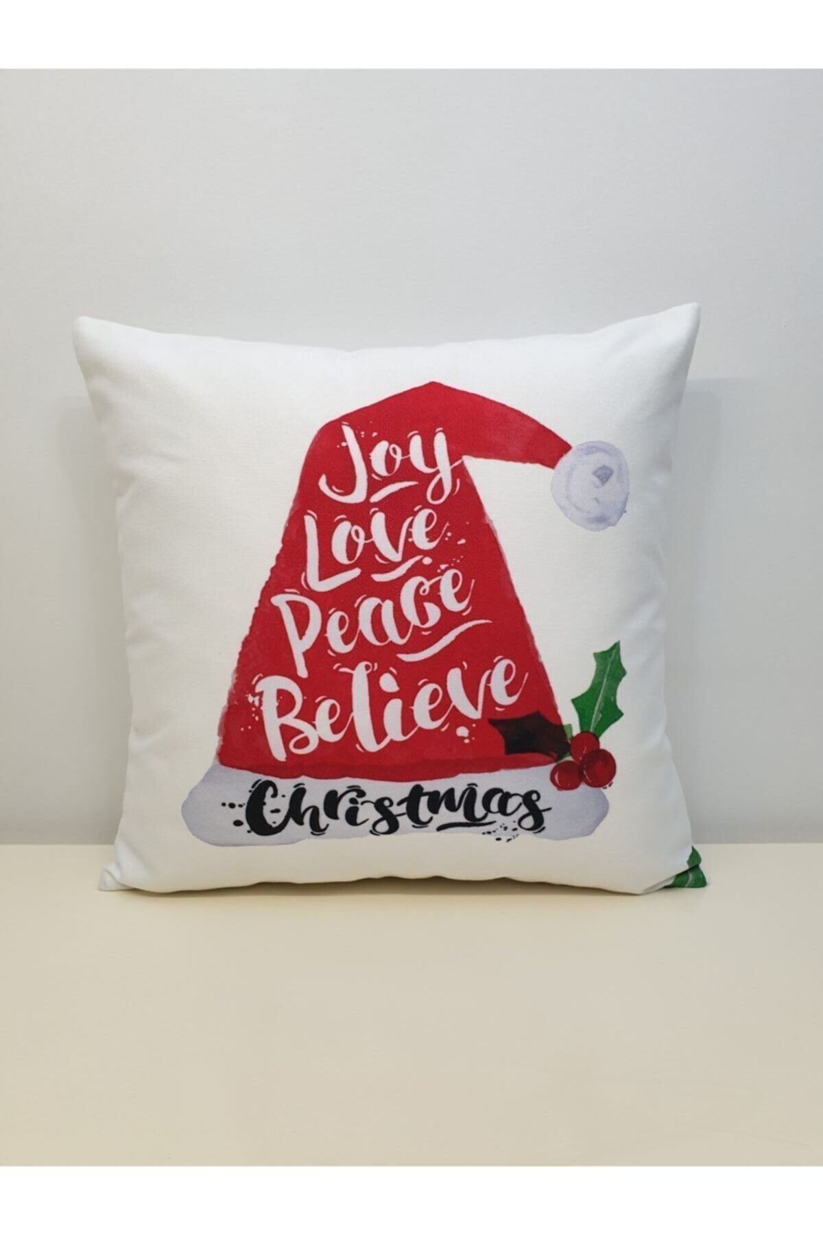 Yılbaşı Desen  Kırlent Kılıfı