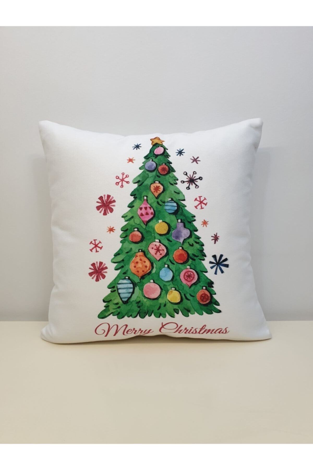 Yılbaşı Desen  Kırlent Kılıfı