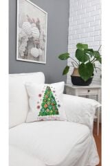 Yılbaşı Desen  Kırlent Kılıfı