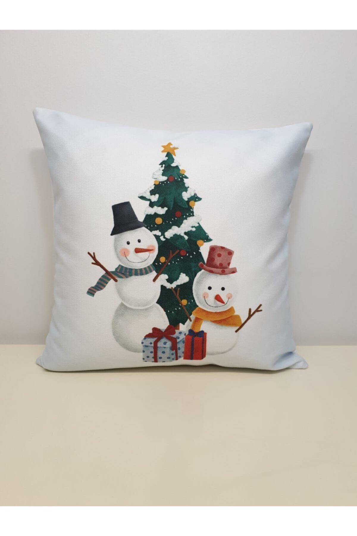 Yılbaşı Desen  Kırlent Kılıfı