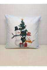 Yılbaşı Desen  Kırlent Kılıfı