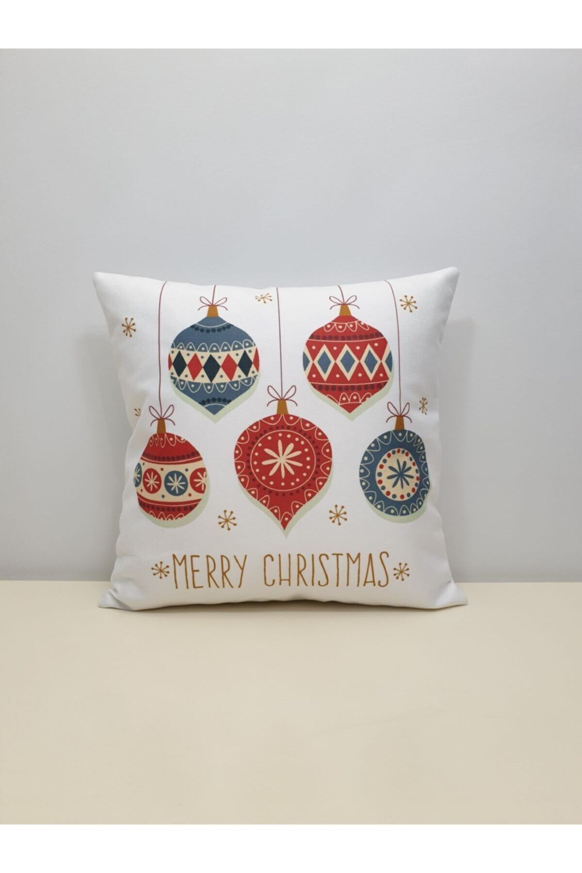 Yılbaşı Desen Kırlent Kılıfı