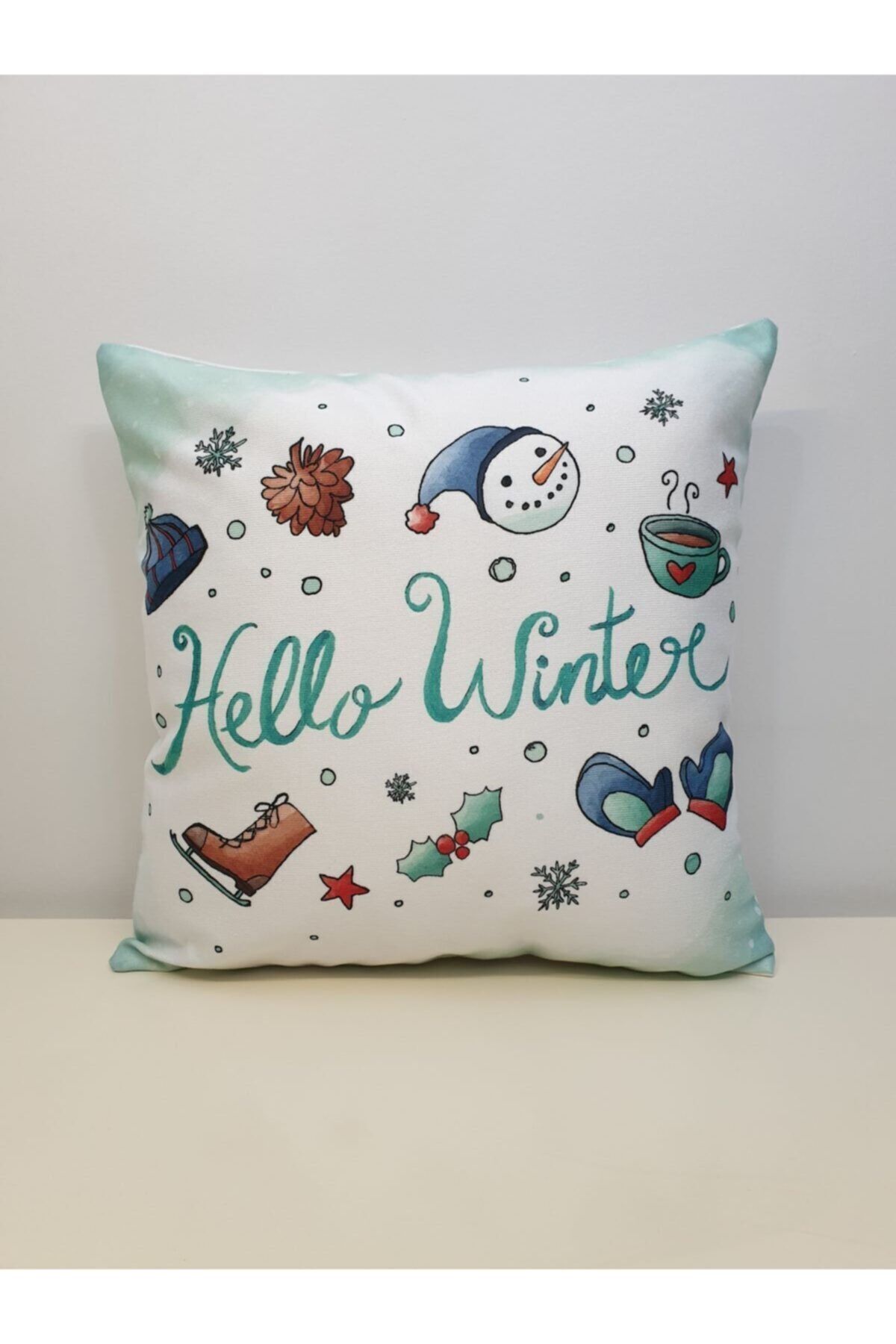 Yılbaşı Desen  Kırlent Kılıfı