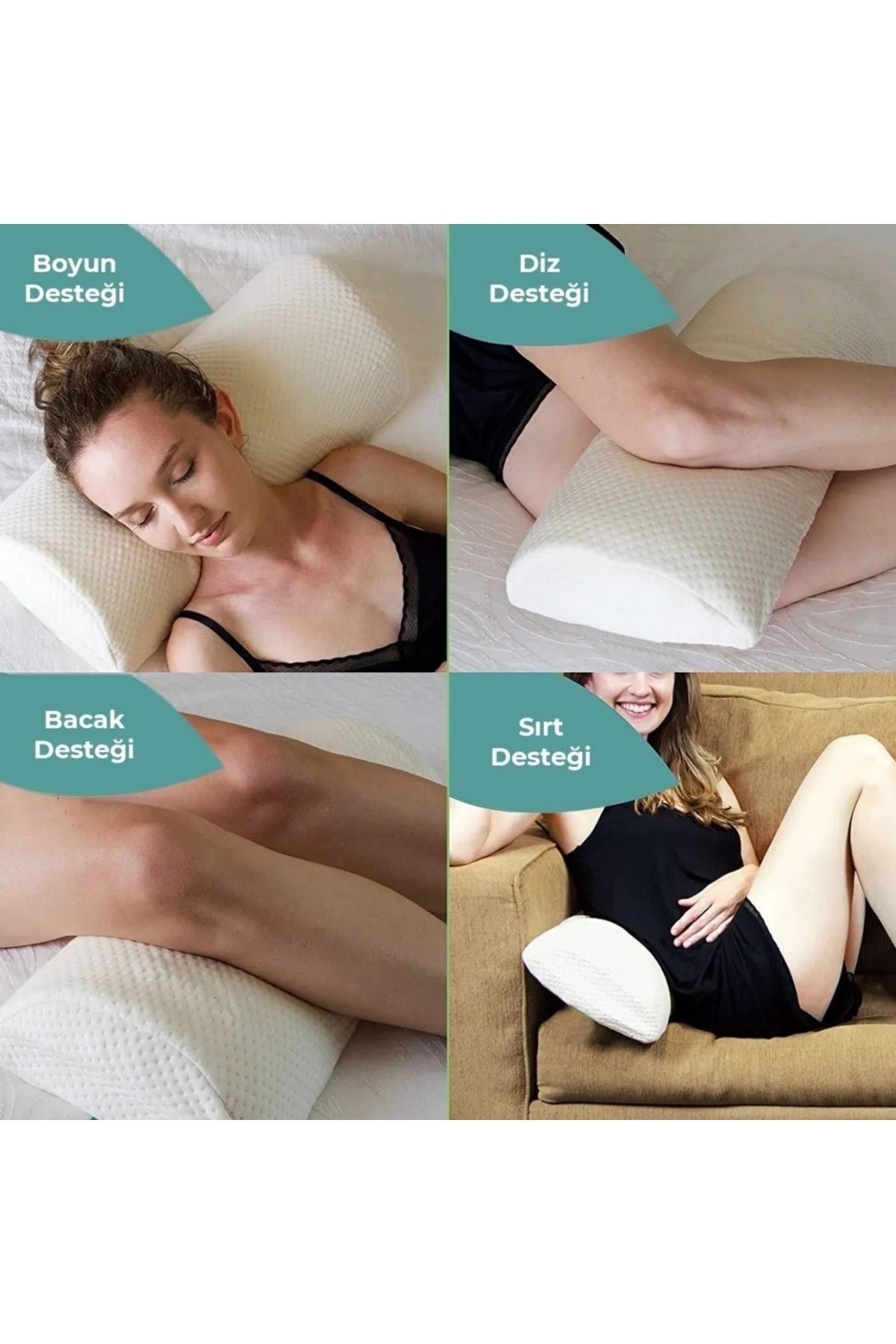 Visco Bacak Arası Pozisyon Yastığı | Omurga ve Kalça Desteği