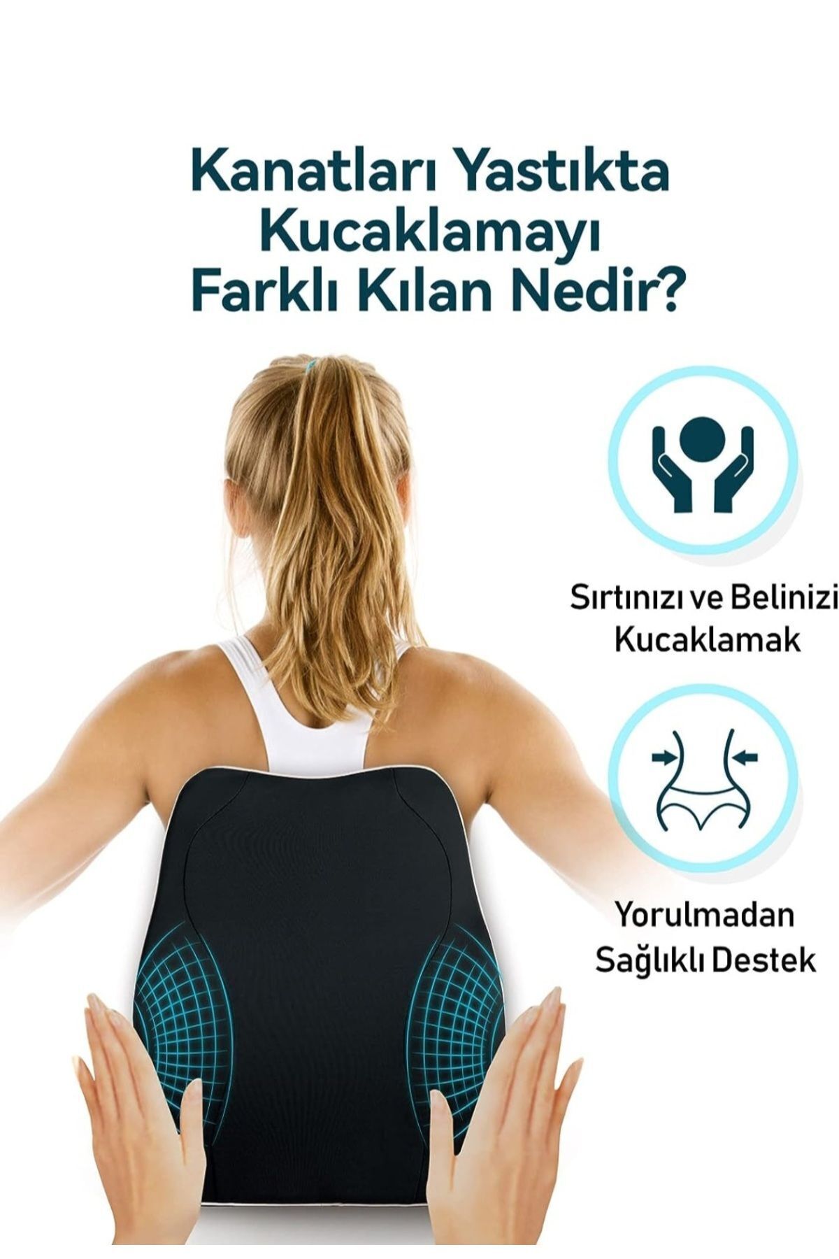 Ortopedik Sandalye Sırt Minderi | Ofis ve Ev İçin Rahatlık