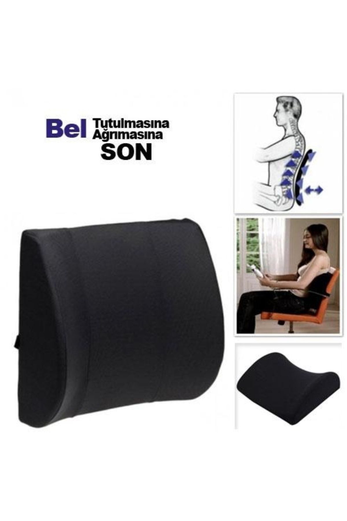 Araç İçin Visko Ortopedik Bel Minderi | Bel Destek Yastığı