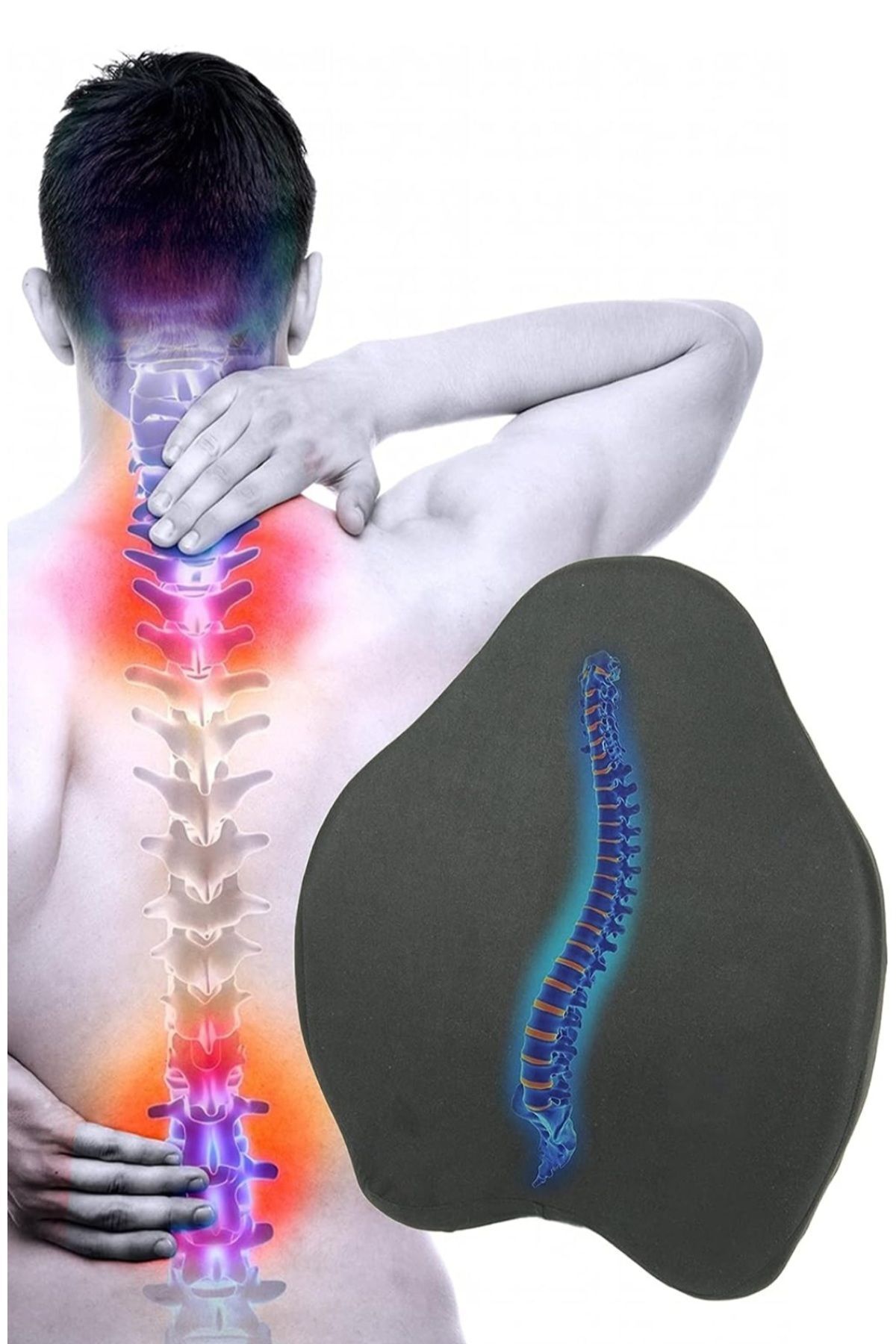 Ortopedik Sırt Minderi | Araç ve Ofis Koltuğu İçin