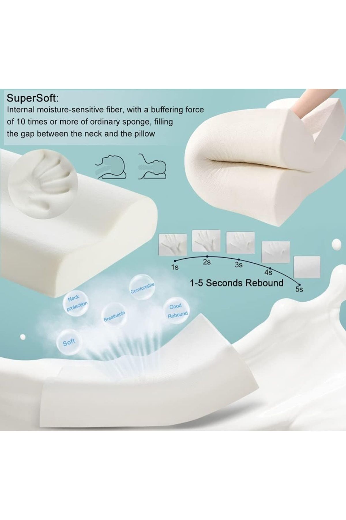 Ortopedik Visko Boyun Yastık , Boyun Fıtık Yastık , Boyun Düzleşme Yastık, Ortapedik Visko Yastık