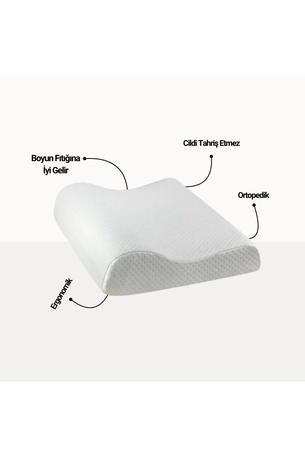 Kırlent Ev Ortopedik Visco Yastık | Boyun ve Bel Desteği | Hafızalı Sünger