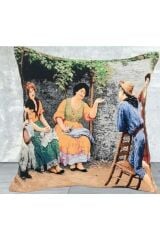 Goblen Dokuma Vintage Kırlent Kılıf