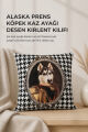 Alaska Prens Köpek Kaz Ayağı Desen Kırlent Kılıfı