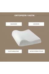Visco Ortopedik Yastık XL – Memory Foam Boyun Düzleşmesi ve Ağrı İçin